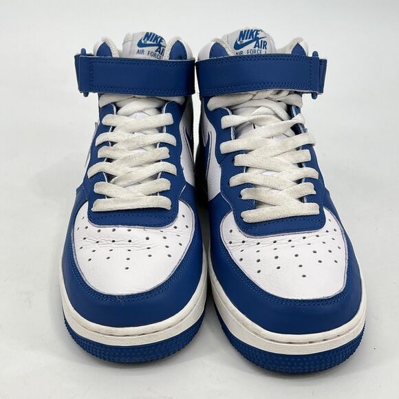 Nike WMNS Air Force 1 ‘07 Mid Military Blue White Purple Women's 9 DX3721 100 - Picture 2 of 15